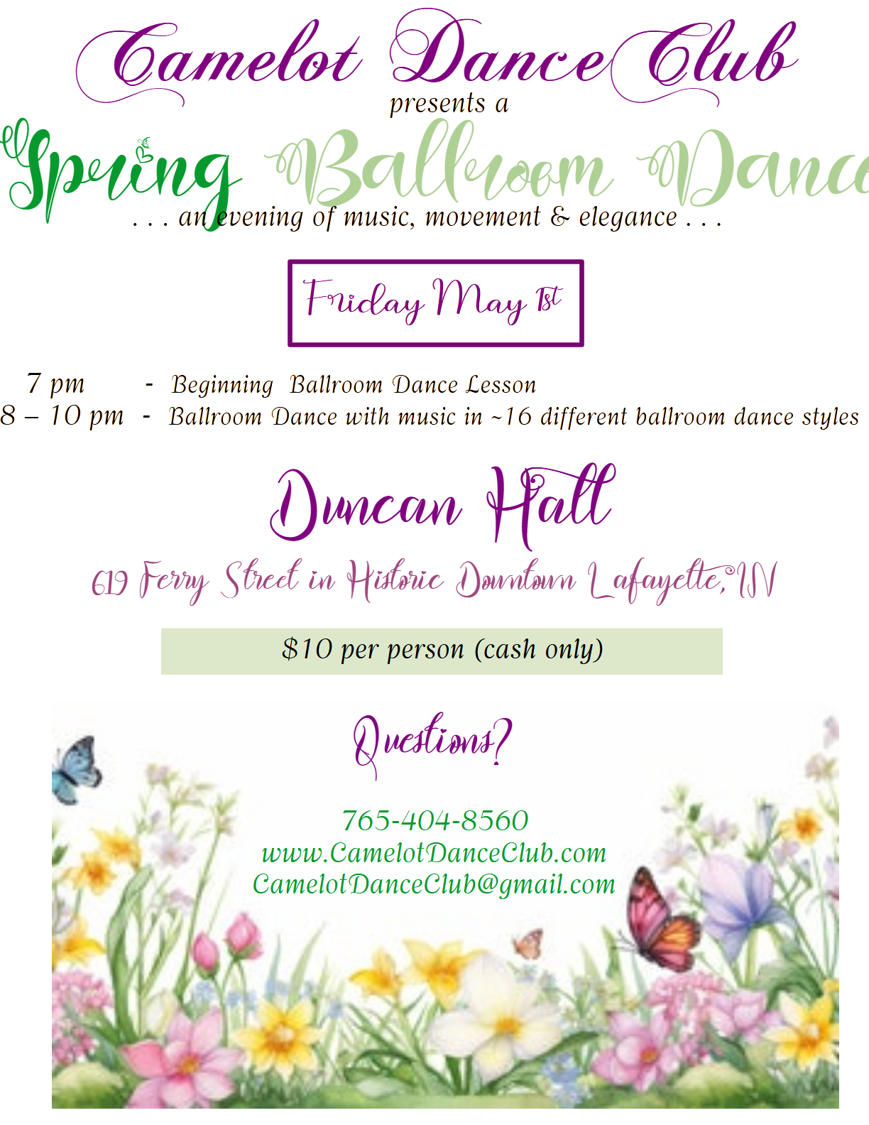 Flyer for Spring Dance